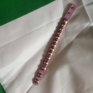 Henri Bendel Leather Braided Rivet Bracelet